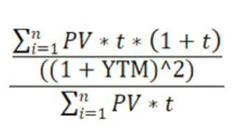 Title: Description of the Convexity formula follows - Description: The illustration shows the formula to calculate the Convexity.