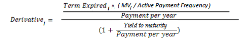 Title: Description of the Derivative formula follows - Description: The illustration shows the formula to calculate the Derivative.