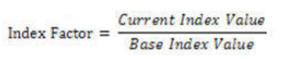 Title: Description of the Index Factor formula follows - Description: The illustration shows the formula to calculate the Index Factor where the Capital Protection Category is 0.