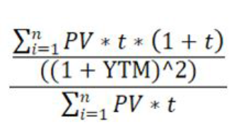 Title: Description of the Convexity formula follows - Description: The illustration shows the formula to calculate the Convexity.