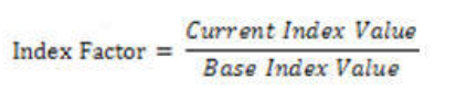 Title: Description of the Index Factor formula follows - Description: The illustration shows the formula to calculate the Index Factor when Capital Protection Category is ‘0’.