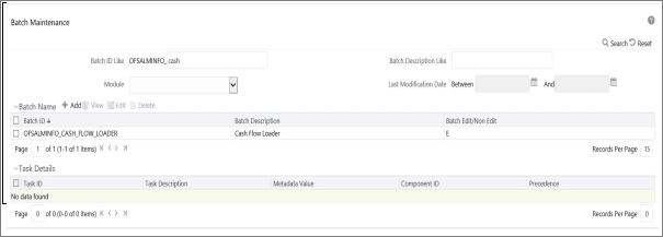 Batch Maintenance Batch Maintenance