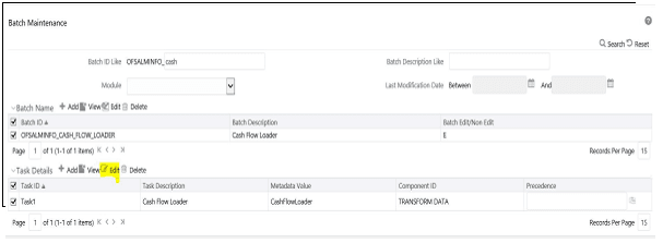 Task Definition window Task Definition window