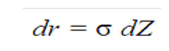 Description of formula to calculate the dr for Ho and Lee Model follows