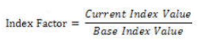 Title: Description of the Index Factor formula follows - Description: The illustration shows the formula to calculate the Index Factor when Capital Protection Category is ‘0’.