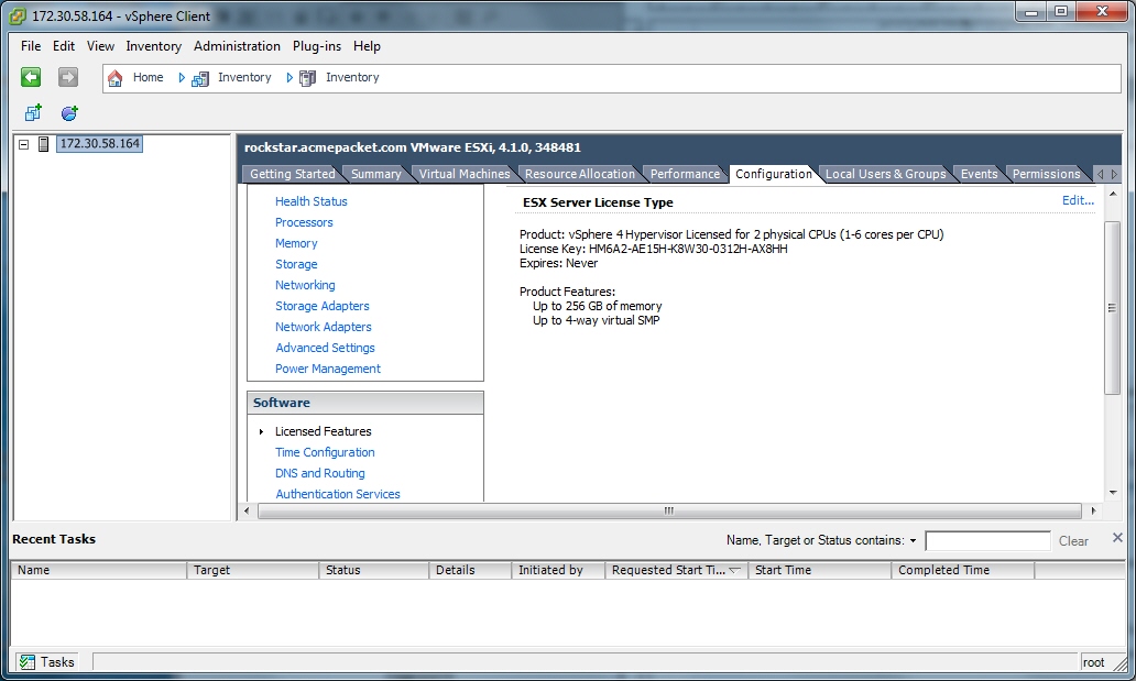 This screenshot shows the screen that displays when you close the VMware Evaluation Notice window.