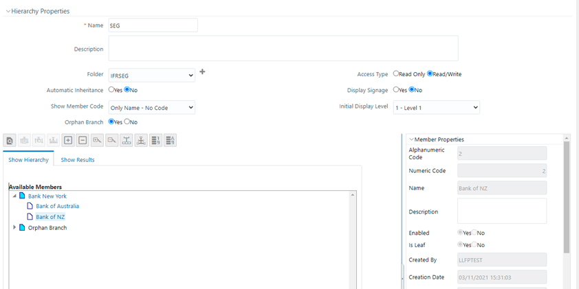 Title: The Hierarchy Properties Window - Description: Right click and select Add Leaf.
