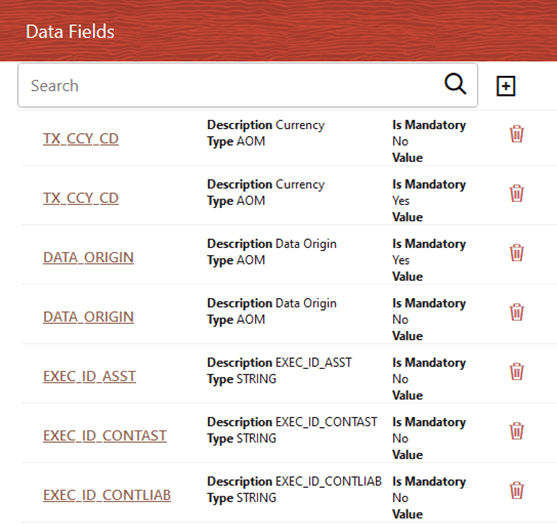 This illustration shows the Balance Revaluation Management Ledger process with the Data Fields details. Edit the required details and save the updates.