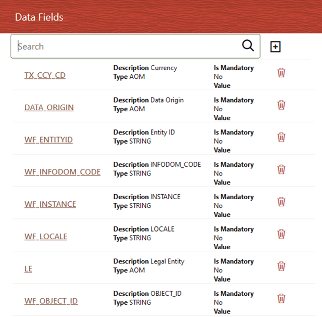 This illustration shows the Translate Management Ledger Period Balances process with the Data Fields tab details. Edit the required details and save the updates.
