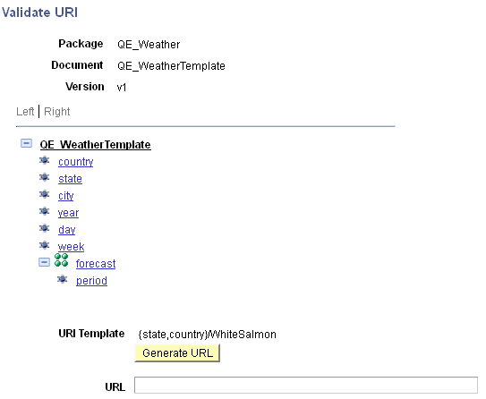 Validate URI page