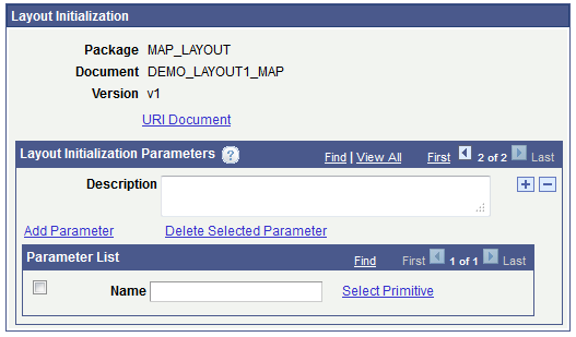 Adding initialization parameters