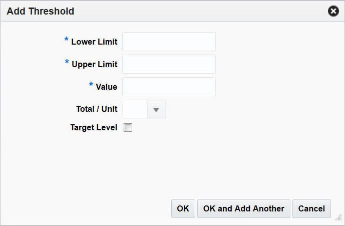 Add Threshold window