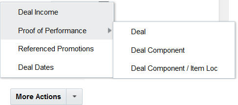 Deal More Actions Menu