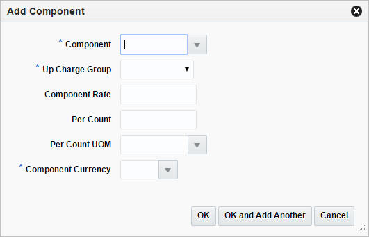 Add Component window