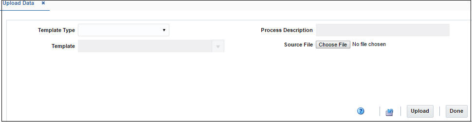 Upload Data window