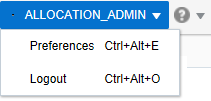 Log out of application