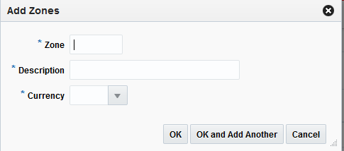 Add Zones dialog