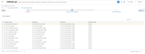 Transaction Data Mapping page follows. This illustration shows the Transaction Data Mapping details.