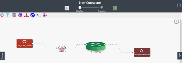 This illustrations displays how to connect the Derived Column to the mapping.