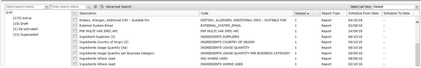 Report Schedules page