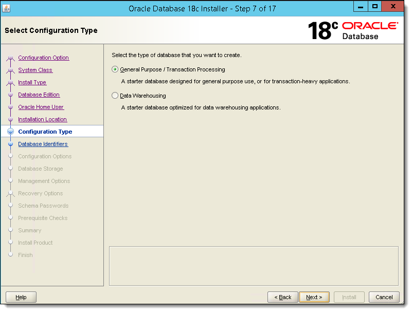 Installing Oracle Database 18c