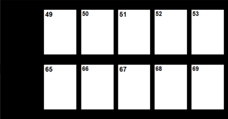 This image shows the scancode values for a 10 button KDS bump bar.