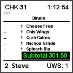 This figure shows a sample image of the standard DOM 11-3 chit layout.