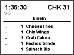 This figure shows a sample image of the DOM 2 with check header chit layout.