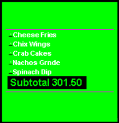 This figure shows a sample image of the SE Standard DOM 1-2 with item status chit layout.