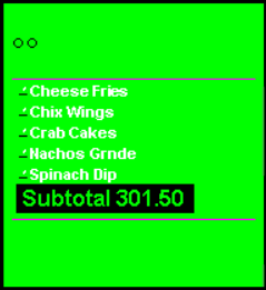 This figure shows a sample image of the SE Standard DOM 5-3 with queue number chit layout.