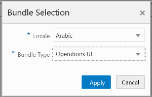Locale Selection