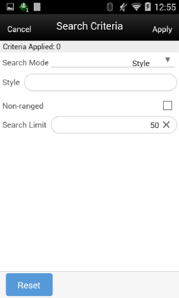 Search Mode: Style