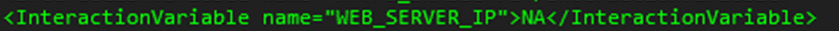 This illustration shows Significance and Expected Value of the WEB_SERVER_IP.