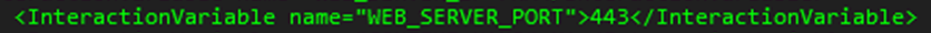 This illustration shows Significance and Expected Value of the WEB_SERVER_PORT. The port value will not be accepted as 80 if HTTPS_ENABLE is 1 and as 443 if HTTPS_ENABLE is 0.
