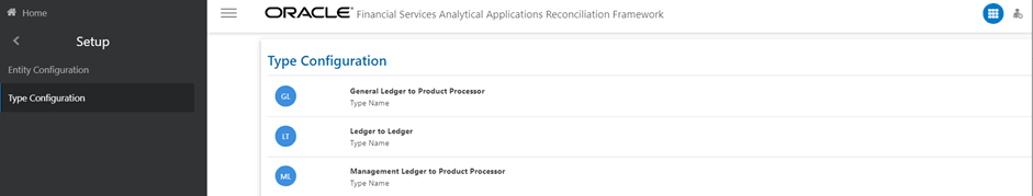 This illustration displays the Type Configuration Page, where you can View, Edit, or Delete these configurations from the Type Configuration page.