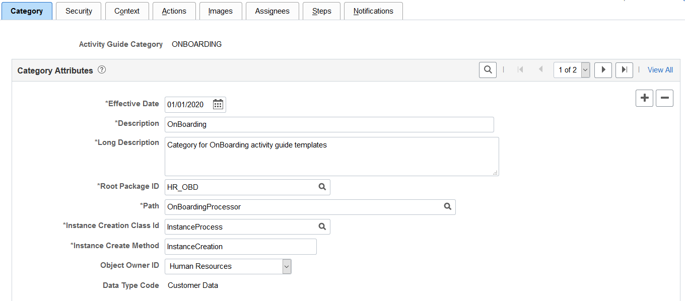 Categories - Category page