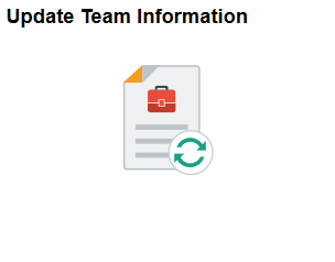 Update Team Information tile