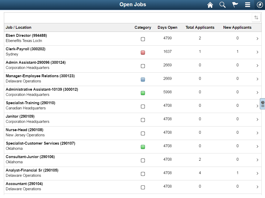 (Tablet) Open Jobs page