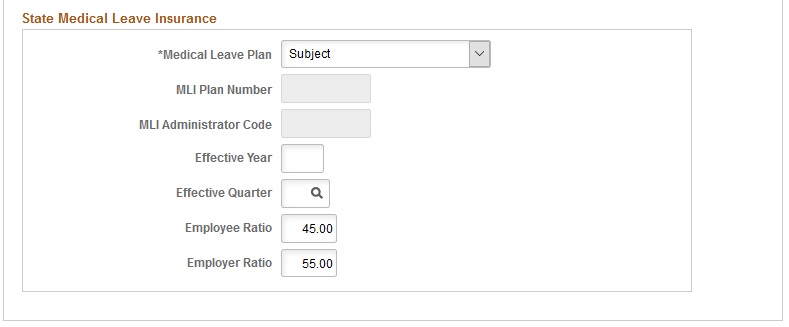 Company State Tax Table - VDI/FLI page (2 of 2)