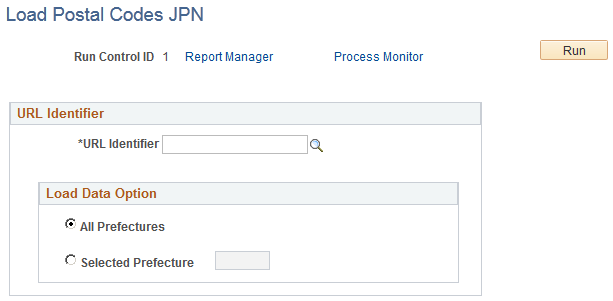 Load Postal Codes JPN page