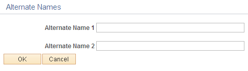 Alternate Names page