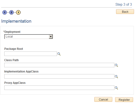 Implementation page