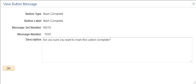 View Button Message page