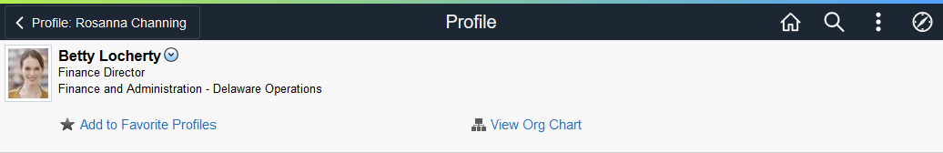 (Tablet) Profile page header