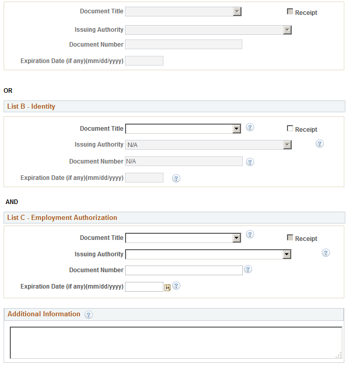 Employment Eligibility Verification page, Section 2 (2 of 3)