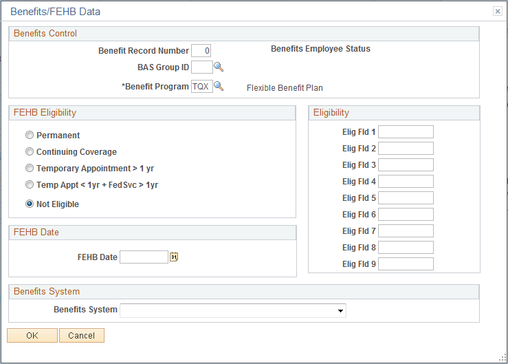 Benefits/FEHB Data page