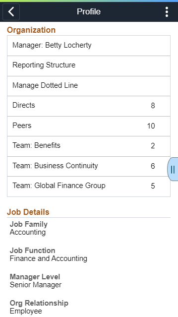 (Smartphone) Profile page (2 of 4)