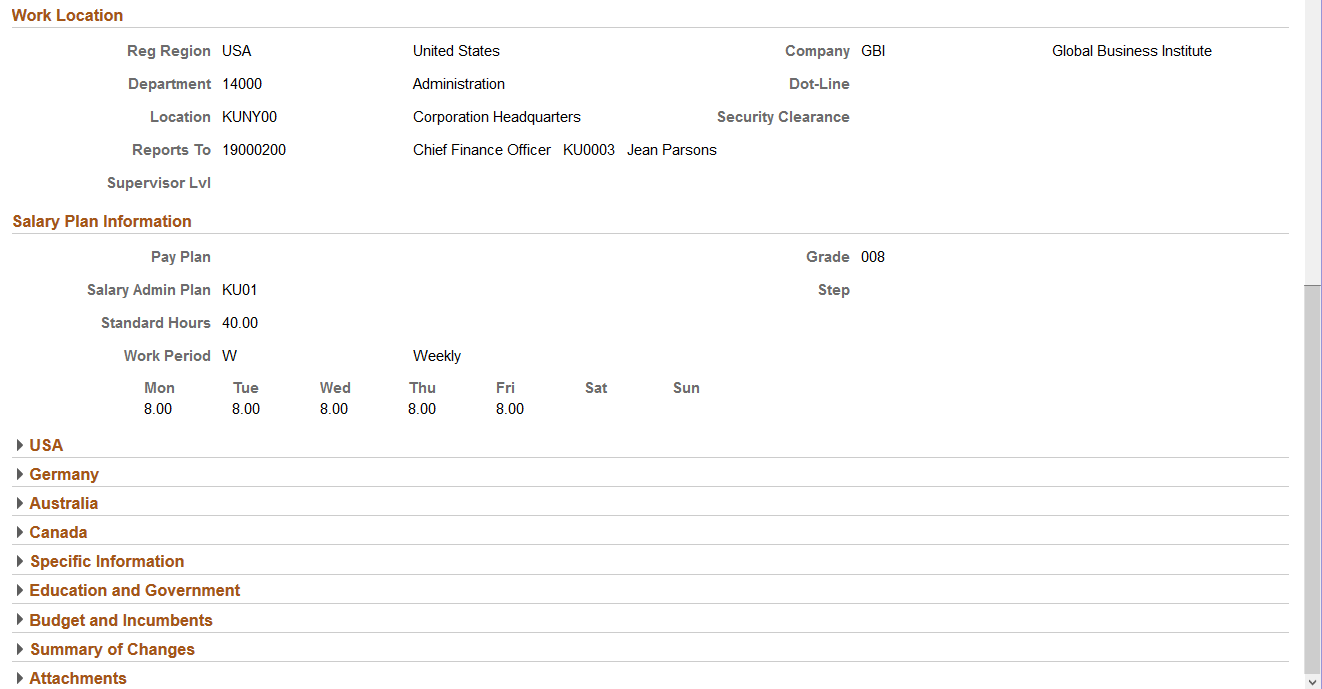 View Position page (2 of 2)