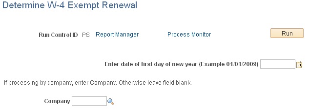 Determine W-4 Exempt Renewal page