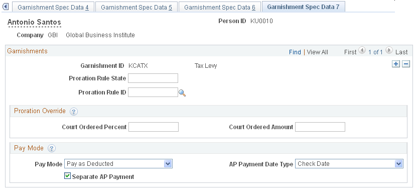 Garnishment Spec Data 7 page